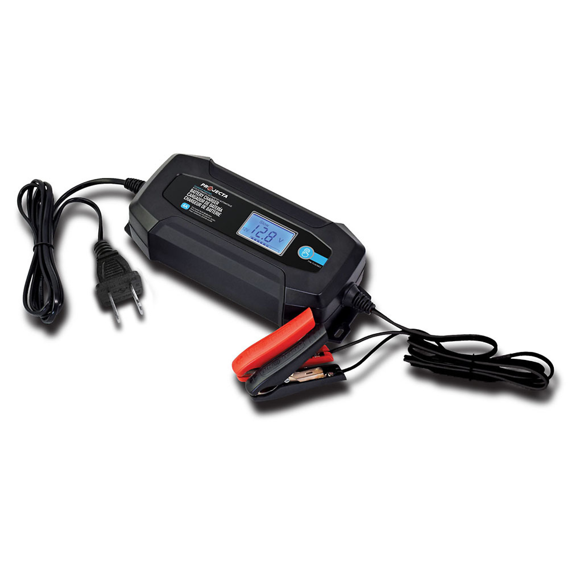 BWI Projecta, 8 Stage Automatic Battery Charger 6/12V 4A, Volts 6/12 Max. Amps 4 Model# PJ-AC040-2
